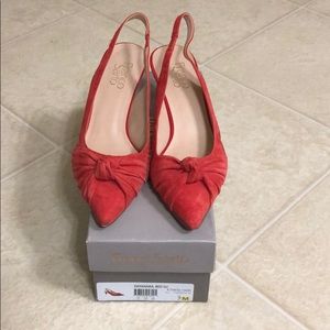 Franco Sarto red Dayanara heels